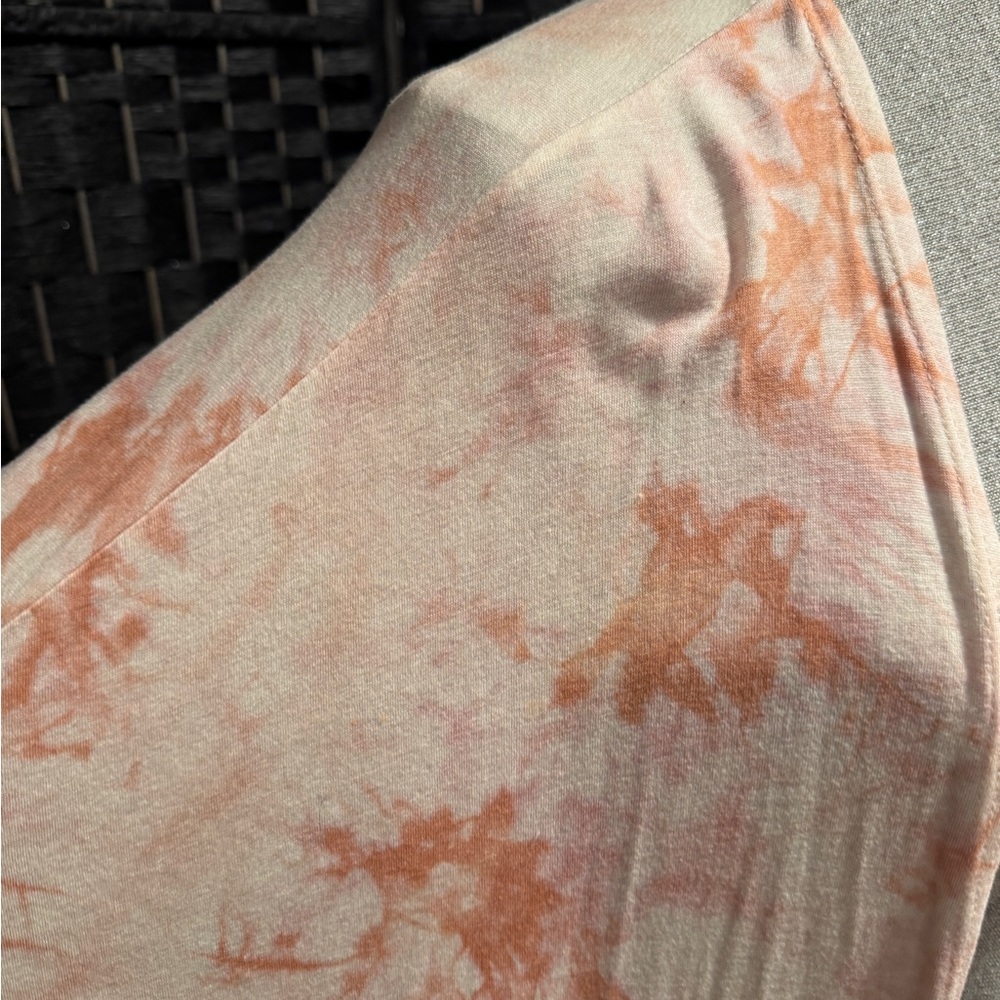 Ginger G Peach and White short sleeved Cardigan - Picture 4 of 5